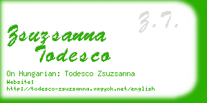 zsuzsanna todesco business card